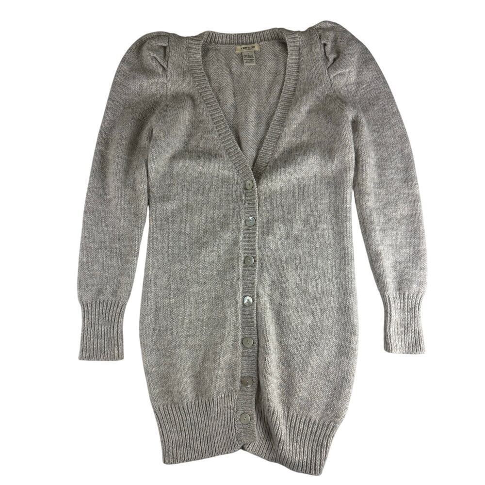 Vertigo Paris Gray Button Down Sweater - Size Medium